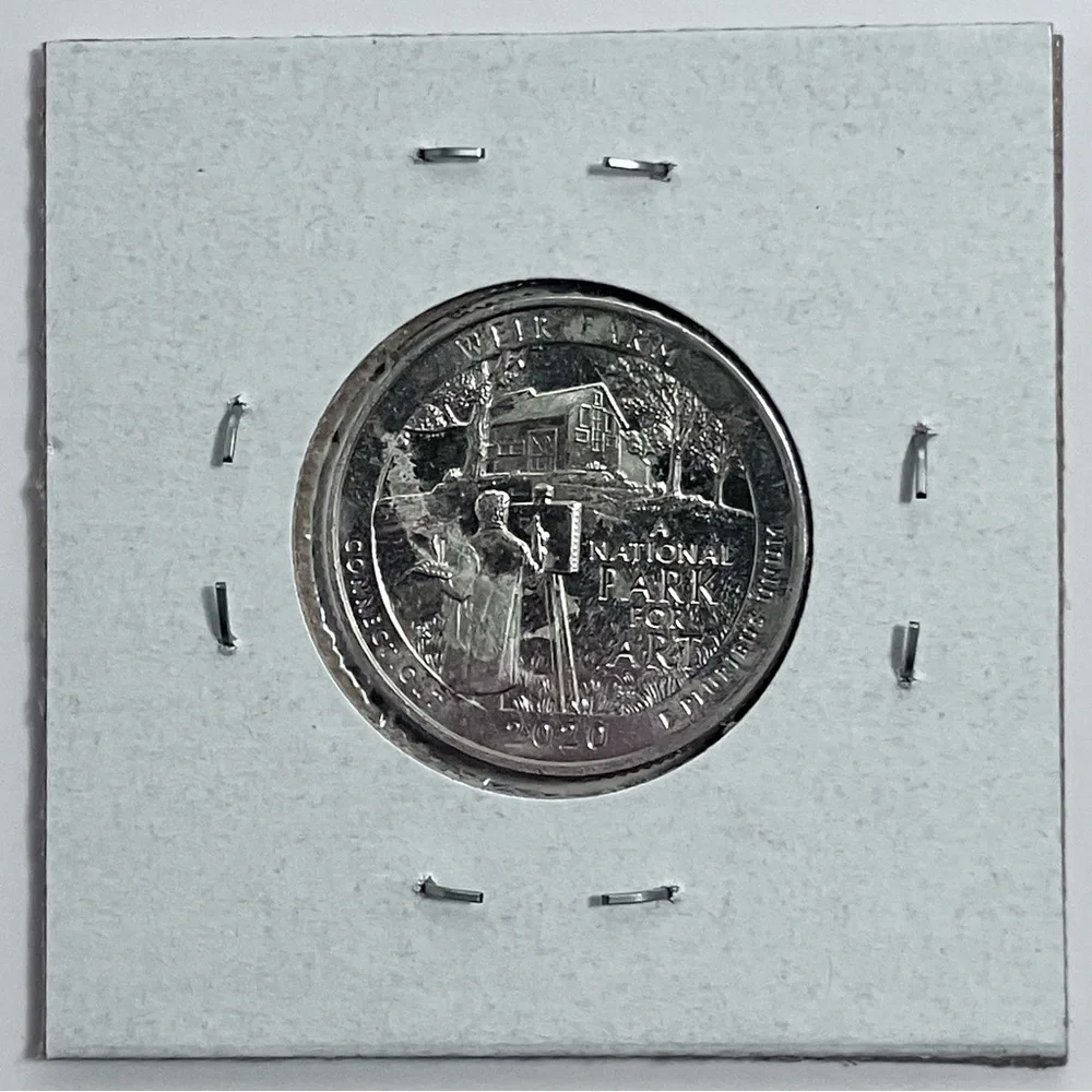 2020-W WASHINGTON QUARTER / Weir Farm / CIRCULATED COND. / Only 2 Million Minted - Picture 4 of 6